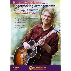 Ernie Hawkins Teaches Fingerpicking Arrangements of Four Pop Standards-Piedmont Style