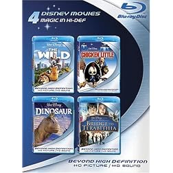 Blu-ray 4-Pack: Disney Movies (The Wild / Chicken Little / Dinosaur / Bridge to Terabithia) [Blu-ray]