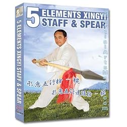 Chinese Weapons 5 Elements Xingyi Staff & Spear