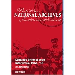Longines Chronoscope Interviews, 1951, v.5: HELEN HAYES, SEN. JOSEPH R. MCCARTHY