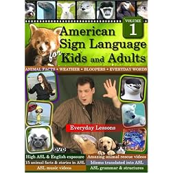 American Sign Language for Kids and Adults; Volume 1 (2 Discs)