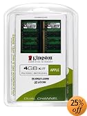 Kingston Apple 4GB Kit 667MHz DDR2 SoDimm Dual Channel Memory  (KTA-MB667K2/4GR)