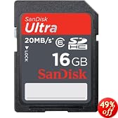 SanDisk Ultra II 16GB/15MB SDHC Card