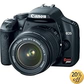 Canon Digital Rebel XSi 12.2 MP Digital SLR Camera with EF-S 18-55mm f/3.5-5.6 IS Lens (Black)