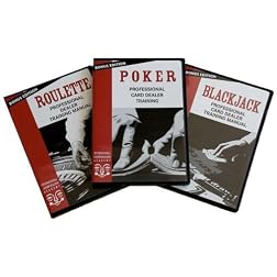 Easy Professional Casino Dealer Job Training Set: Poker/Roulette/BlackJack