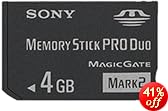 Sony MSMT4G 4GB Memory Stick PRO Duo (Mark2) Media