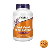 Now Foods Red Yeast Rice 1200 Mg, 120 Tablets