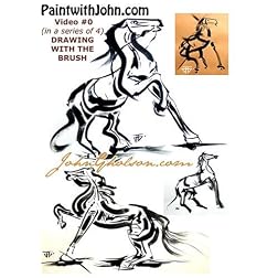 PaintwithJohn.com Video #0 (in a series of 4) drawing with the brush