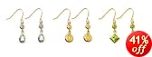 10k Yellow Gold 3-Piece Dangle Earring Box Set