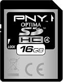 PNY Secure Digital (SDHC) Card High Capacity 16GB Optima Speicherkarte (original Handelsverpackung)