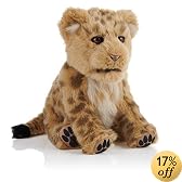 WowWee Alive Lion Cub Plush Robotic Toy in Tan