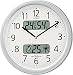 CITIZEN (シチズン) カレンダー表示付き電波掛時計 ネムリーナカレンダーM01 シルバーメタリック色 4FYA01-019