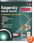 Kaspersky Internet Security 2009 (1 Poste / 1 An)