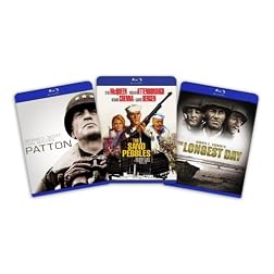 Blu-ray War Classics Bundle (Patton / The Longest Day / Sand Pebbles) [Blu-ray]