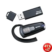 バッファローコクヨサプライ BUFFALO ヘッドセット Bluetooth 2.0対応 USBレシーバ付 BSHSBE01DBK