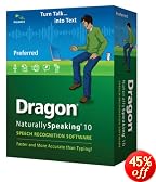 Dragon NaturallySpeaking 10 Preferred - Medium Box