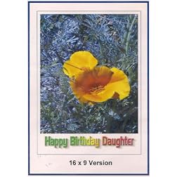Guns Of Diablo: Widescreen TV: Greeting Card: Happy Birthday daughter