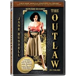 The Outlaw - In COLOR! - 2 DVD SET with video commentary by Jane Russell and Terry Moore - Also Includes the Original Black-and-White Version which has been Beautifully Restored and Enhanced!