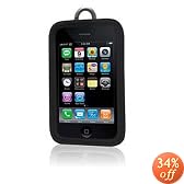 Macally BELLAP Protective Leather Case for iPhone 3G, 3G S (Black)