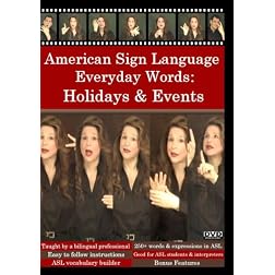 Holidays in American Sign Language, Vol. 1