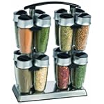 Trudeau Quad Carousel 16-Bottle Spice Rack