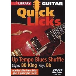 Guitar Quick Licks - BB King Up Tempo Blues Shuffle Key of B Flat