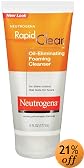 Neutrogena Rapid Clear Oil-Control Foaming Cleanser, 6-Ounce Tubes (Pack of 3)