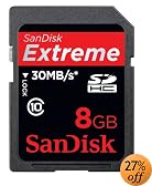 Sandisk 8GB Extreme SDHC Card-Class 10  (SDSDX3-008G-A31)