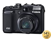 Canon Powershot G10 14.7MP Digital Camera with 5x Wide Angle Optical Image Stabilized Zoom