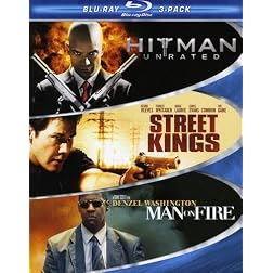 Hard Action Blu-ray 3-Pack (Hitman / Street Kings / Man on Fire) [Blu-ray]