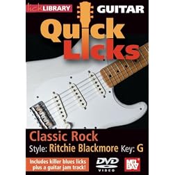 Guitar Quick Licks - Ritchie Blackmore: Classic Rock, Key of G