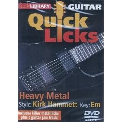 Guitar Quick Licks: Heavy Metal, Kirk Hammett