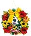 08X'mas フラワーリース スティッチ 20cm