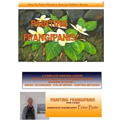 How to Paint Flowers in Oils- Painting Frangipanis