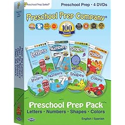 Preschool Prep Pack - 4 DVDs (Meet the Letters, Meet the Numbers, Meet the Shapes, Meet the Colors)