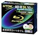 TDK 録画用ブルーレイディスク BD-R DL 50GB 1-4倍速対応 ホワイトワイドプリンタブル 10枚入り 5mmケース BRV50PWB10S