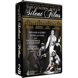 The Golden Age of Silent Films - 2 DVD COLLECTOR'S EMBOSSED TIN!