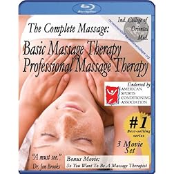 Complete Massage Pack plus Workbook and music CD: Basic & Professional Massage Therapy plus free bonus movie So, You Want To Be A Massage Therapist (3 movie / 1 Manual / 1 CD) [Blu-ray]