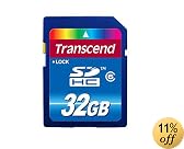 Transcend 32 GB SDHC Class 6 Flash Memory Card TS32GSDHC6
