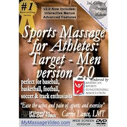 Sports Massage for Athletes:  Target - Men version 2.0perfect for Baseball, Basketball, Football, Soccer & Track Enthusiasts