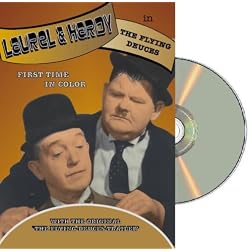 Laurel & Hardy Flying Deuces - colorized