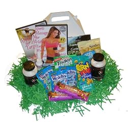Sports Entusiast Gift Box: Perfect for Athletes Sports Massage DVD, Oil, CD, Health Supplements and Healthy Treats