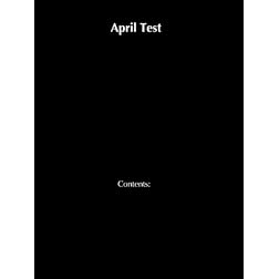 April Test