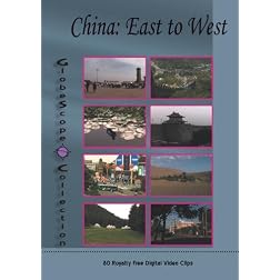 The Globescope Collection  China: East to West Royalty Free Stock Footage
