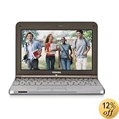 Toshiba Mini NB205-N310/BN 10.1-Inch Sable Brown Netbook - 9 Hour Battery Life