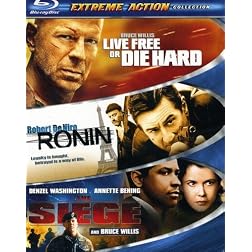 Extreme Action 3-Pack (Live Free or Die Hard / Ronin / The Siege) [Blu-ray]