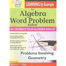 The Algebra Word Problem Tutor: Problems Involving Geometry