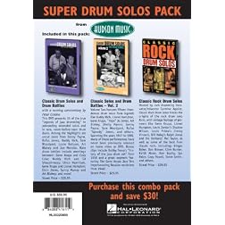 Super Classic Drum Pack 3-DVD Set - Classic Drum Solos & Battles 1 & 2 Plus Classic Rock Solo's