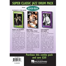 Super Classic Jazz Drum Pack 3-DVD Jazz Drummers-Gene Krupa-Lionel Hampton DVDs