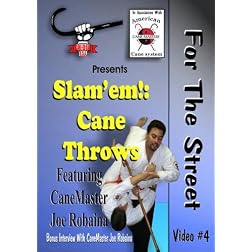 Cane Self Defense DVD. Slem'em! Cane Throws for the Street